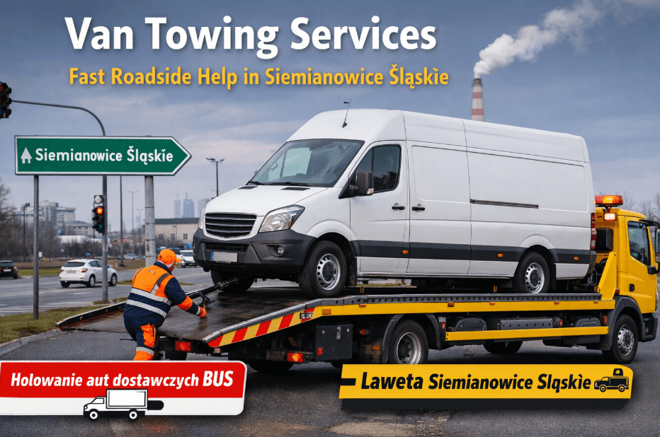 Van Towing Services – Fast Roadside Help in Siemianowice Śląskie