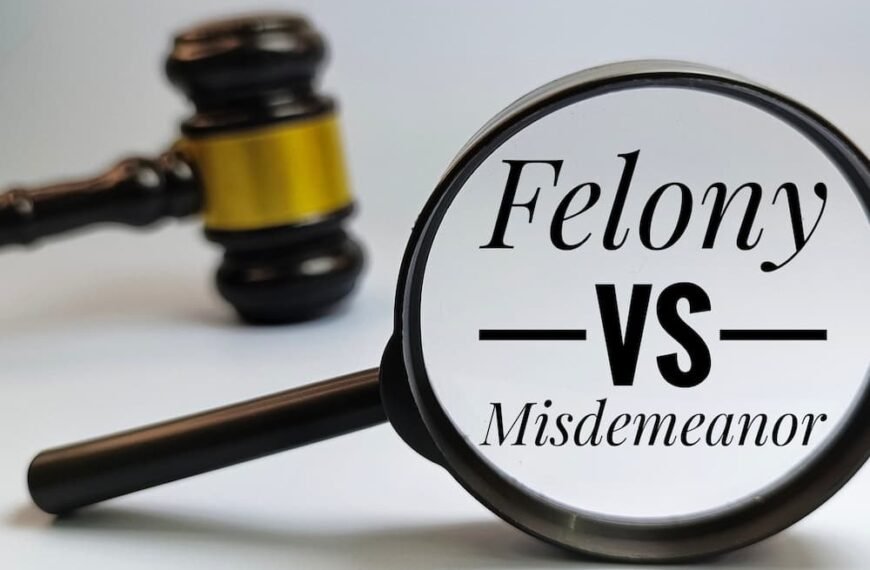 Difference between the Laws related to Felony and Misdemeanor