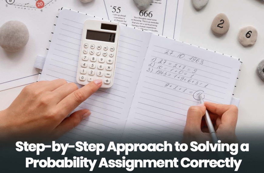 Step-by-Step Approach to Solving a Probability Assignment Correctly